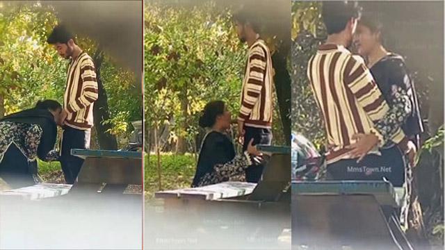 Cute Lovers Outdoor Public Blowjob Secretly Captured Viral
