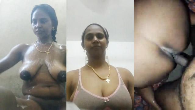 Tamil Aunty Bathing Licking Fucking MMS Viral
