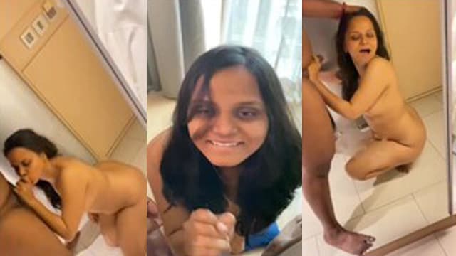 Sexy South Indian Horny Wife Blowjob Taking Cum On Face